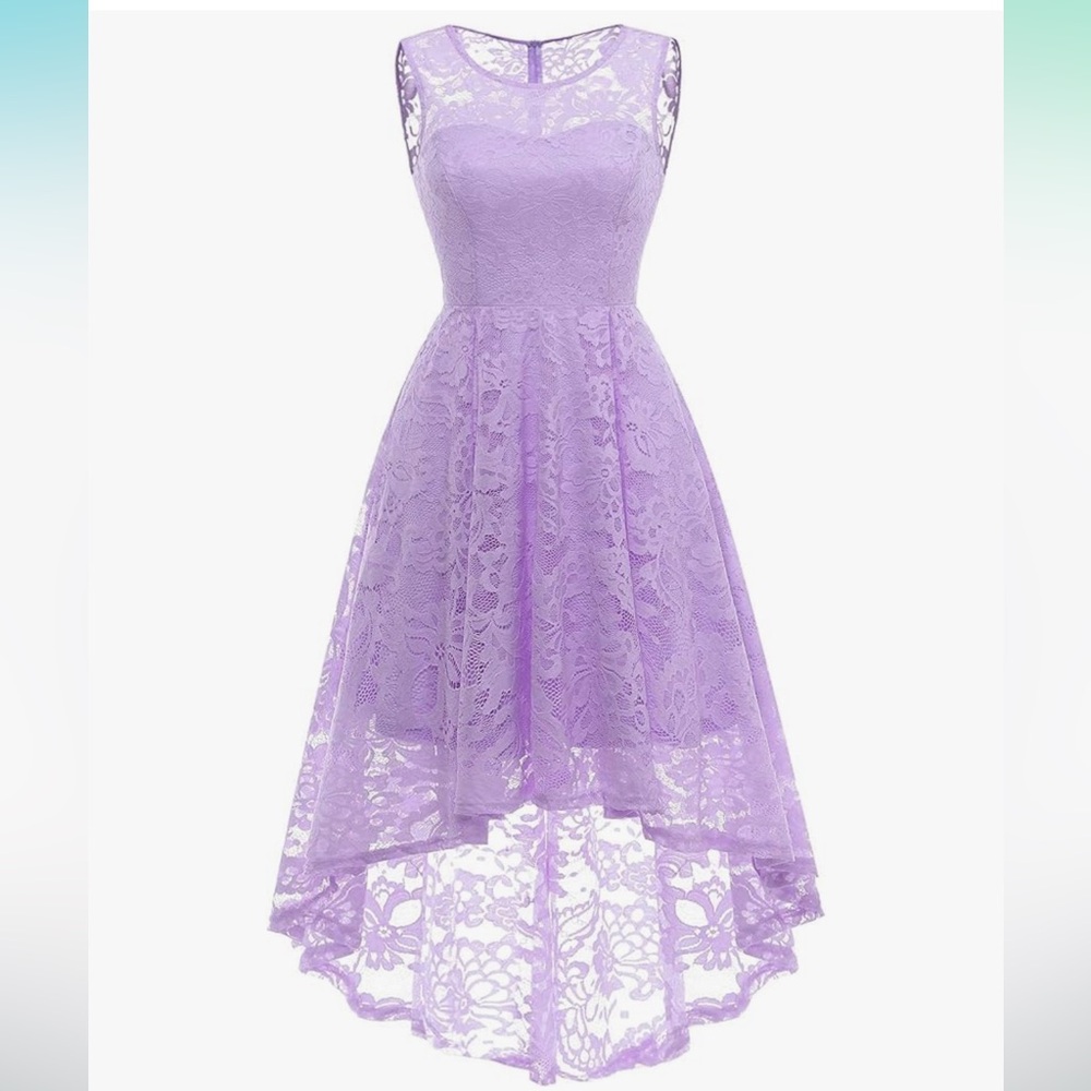 Muadress | size medium | lavender high low dress - Picture 2 of 14